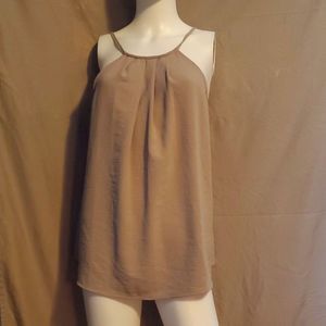 MOD Black Label, grey sleeveless blouse, L